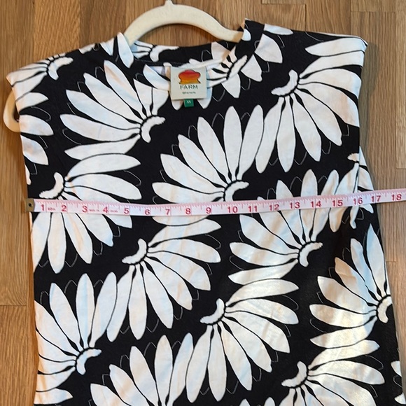 FARM Rio Black and White sleeveless top XS - Picture 6 of 7